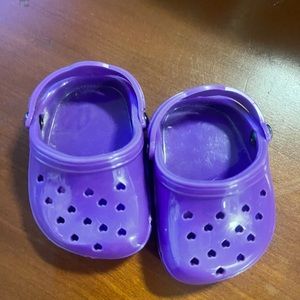 Purple American Girl Doll size Crocs